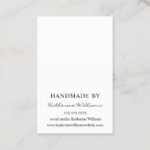 Voeg je Logo-oorscherm toe | Wilde bloemen Visitekaartje (Achterkant)