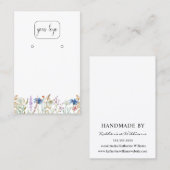 Voeg je Logo-oorscherm toe | Wilde bloemen Visitekaartje (Voorkant / Achterkant)