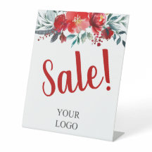 Voeg je Logo Red Floral verkoopactiviteiten toe