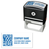 Voeg je Logo retouradres toe Zelfinktende Stempel (In situ)