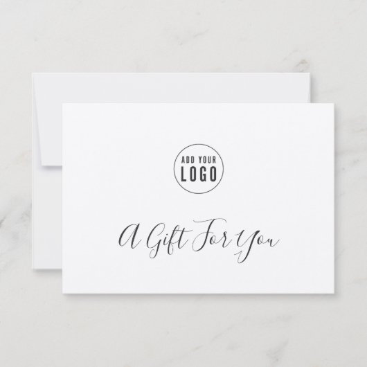 Voeg je Logo Rustic Kraft cadeaubon toe (Voorkant)