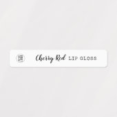 Voeg je logo script en typemachine toe labels (Design 1)