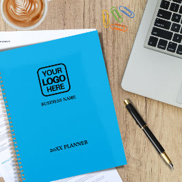 Voeg je Logo Simple Modern Professional Sky Blue t Planner