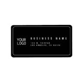 Voeg je Logo Sjabloon retouradres toe Etiket (Voorkant)