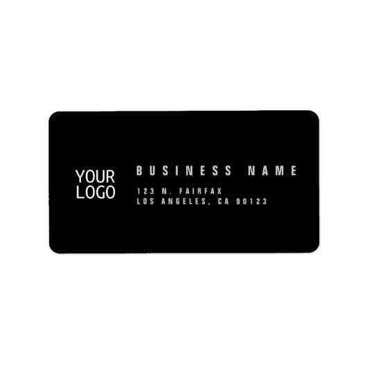 Voeg je Logo Sjabloon retouradres toe Etiket (Voorkant)