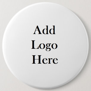 Voeg je Logo toe aan deze Jumbo Sized Ronde Button 6,0 Cm