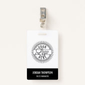 Voeg je Logo toe | Aangepaste naam Badge (Voorkant met clip)