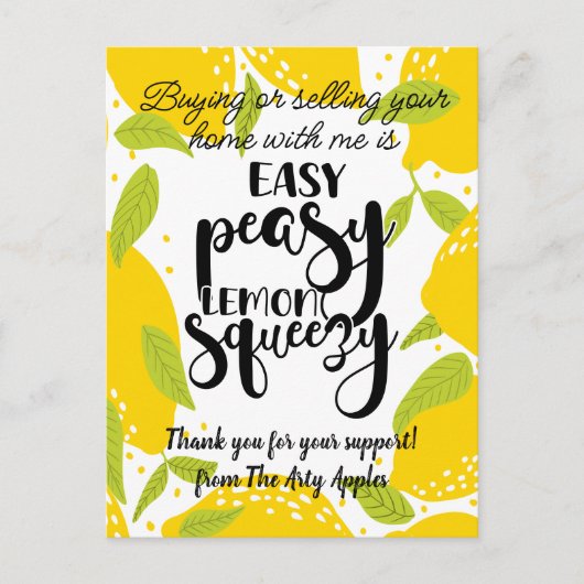 voeg je logo toe dank je cadeautje briefkaart (Voorkant)