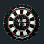 Voeg je Logo toe Dartbord<br><div class="desc">Voeg uw eigen logo en tekst aan dit dartboard toe om in uw plaats van zaken te hangen. Klik op afbeelding wijzigen om uw logo te plaatsen die de binnencirkel van het dartboard zal vullen. Een .png van een witte versie van uw bedrijfs logo zou zeer cool kijken.</div>