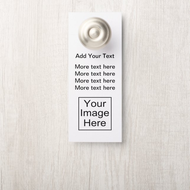 Voeg je Logo toe Deurhanger (Op knop)