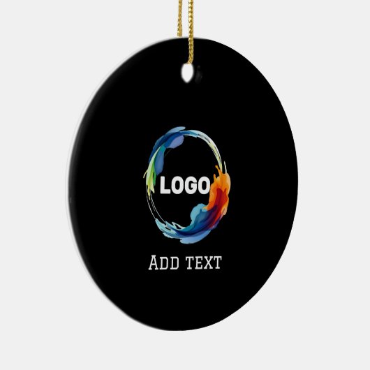 Voeg je logo toe in een keramisch ornament (Rechts)