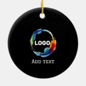 Voeg je logo toe in een keramisch ornament (Achterkant)