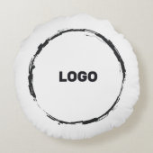Voeg je logo toe in een rond kussen (Achterkant)