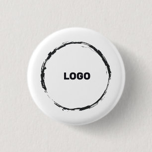 Voeg je logo toe in een ronde button 3,2 cm
