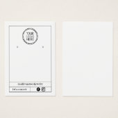 Voeg je Logo toe | Kaart voor juweliersweergave (Voorkant /achterkant)