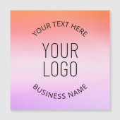 Voeg je Logo toe | Kleurrijke Zonsondergang Gradië (Voorkant)