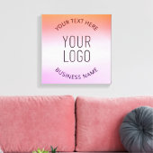 Voeg je Logo toe | Kleurrijke Zonsondergang Gradië Canvas Afdruk (Insitu (Woonkamer))