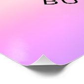 Voeg je Logo toe | Kleurrijke Zonsondergang Gradië Perfect Poster (Hoek)