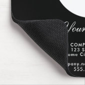 Voeg je Logo toe met Aangepaste tekstpromotie zwar Muismat (Hoek)