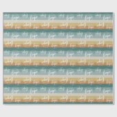 Voeg je Logo toe met Pastel Sunrise Stripes Cadeaupapier (Vlak)