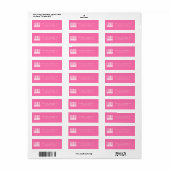 Voeg je Logo toe | Modern retouradres Etiket (Full Sheet)