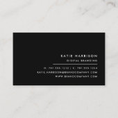 Voeg je Logo toe | Modern zwart-wit Visitekaartje (Voorkant)