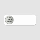 Voeg je Logo toe | Naam droog wissen Naamplaatje (Voorkant)