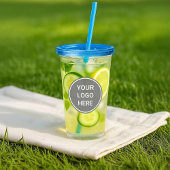Voeg je Logo toe | Promo Tumbler met deksel en str Acryl Drinkbeker