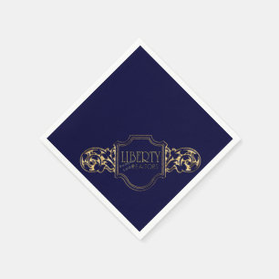 Voeg je logo toe, verander achtergrondkleur Napkin Servet