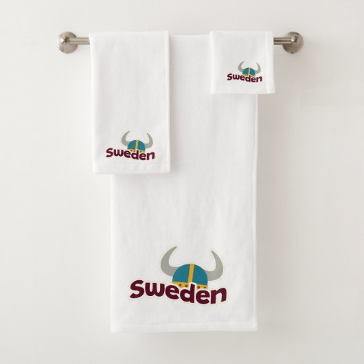 Voeg je logo Traveller cadeau Zweden Bad Handdoek (Insitu)