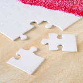 voeg je logo website roze groene gouden simpele mi legpuzzel (Zijkant)