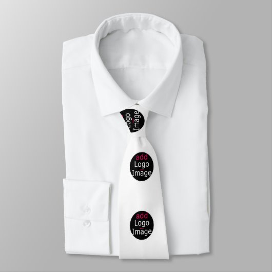 Voeg je Logo  wit toe Stropdas (Gebonden)