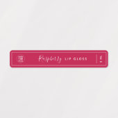 Voeg je Logo witte rand bewerkbaar kleurenproduct  Labels (Design 1)