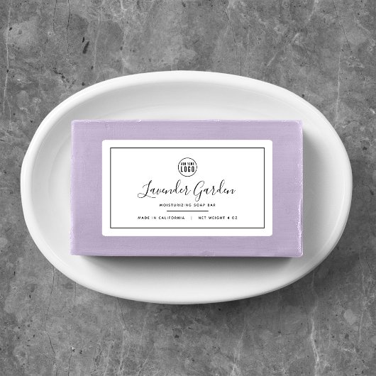 Voeg je Logo zwart-grensproduct toe Labels