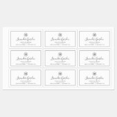 Voeg je Logo zwart-grensproduct toe Labels (Vel)