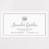 Voeg je Logo zwart-grensproduct toe Labels (Design 1)