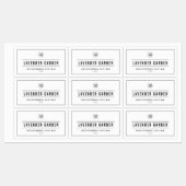 Voeg je Logo zwarte rand en regels toe Labels (Vel)