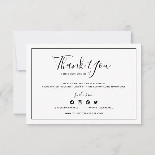 Voeg je Logo zwarte rand en witte dank toe (Voorkant)