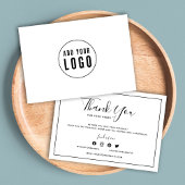 Voeg je Logo zwarte rand en witte dank toe