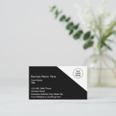 Voeg je merk Logo Visitekaartjes 4 (Staand voorkant)