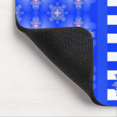 Voeg je Monogram Artdeco-bloemen toe in Retrostijl Muismat (Hoek)