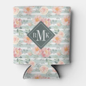 Voeg je Monogram toe | Alicia Roos Stripe Pattern Blikjeskoeler (Voorkant)