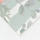 Voeg je Monogram toe | Alicia Roos Stripe Pattern Fleece Deken (Hoek)