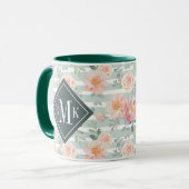 Voeg je Monogram toe | Alicia Roos Stripe Pattern Mok (Voorkant links)
