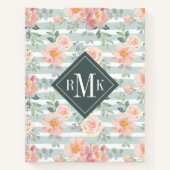 Voeg je Monogram toe | Alicia Roos Stripe Pattern Notitieboek (Voorkant)