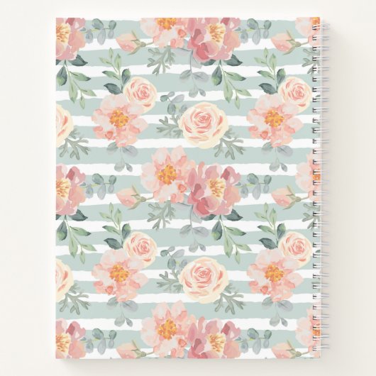 Voeg je Monogram toe | Alicia Roos Stripe Pattern Notitieboek (Achterkant)