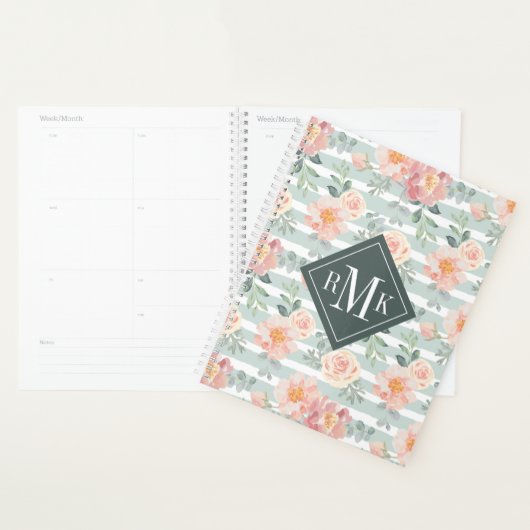 Voeg je Monogram toe | Alicia Roos Stripe Pattern Planner (Display)