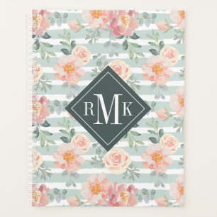 Voeg je Monogram toe Alicia Roos Stripe Pattern Planner