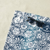 Voeg je Monogram toe |  marien patroon Strandlaken (In situ)