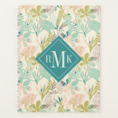Voeg je Monogram toe | Modern Floral Pattern Planner (Voorkant)